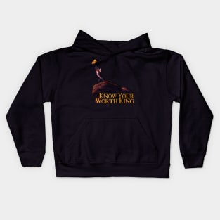 Know Your Worth King Kids Hoodie